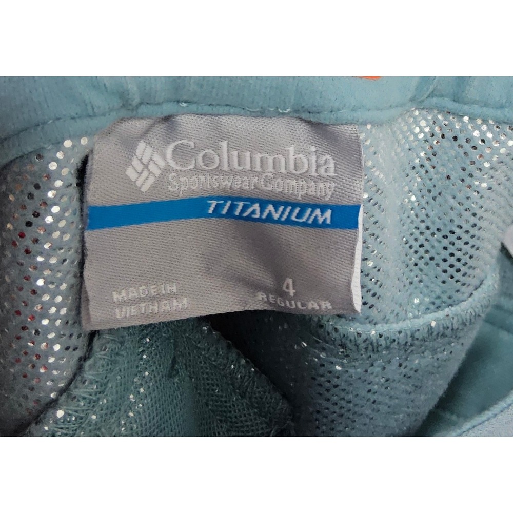 Columbia Snow Ski Pants Womens 4 Small Titanium Omni-Heat Bootcut Blue Technical - Picture 10 of 11